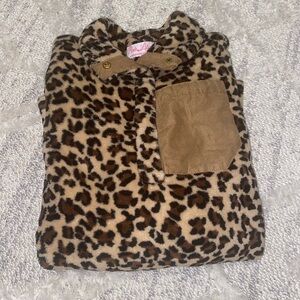 Pink Lily Leopard Sweater